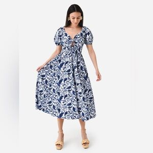 CLEOBELLA 100% Organic Cotton Reza Midi Dress Size M NWT